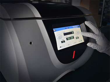 Separação de equipamentos de laboratório centrífuga