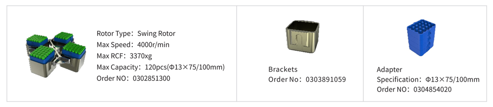 Parâmetro automatizado do rotor do centrifugador de grande capacidade CTK120C refrigerado automatizada Decapping centrífuga